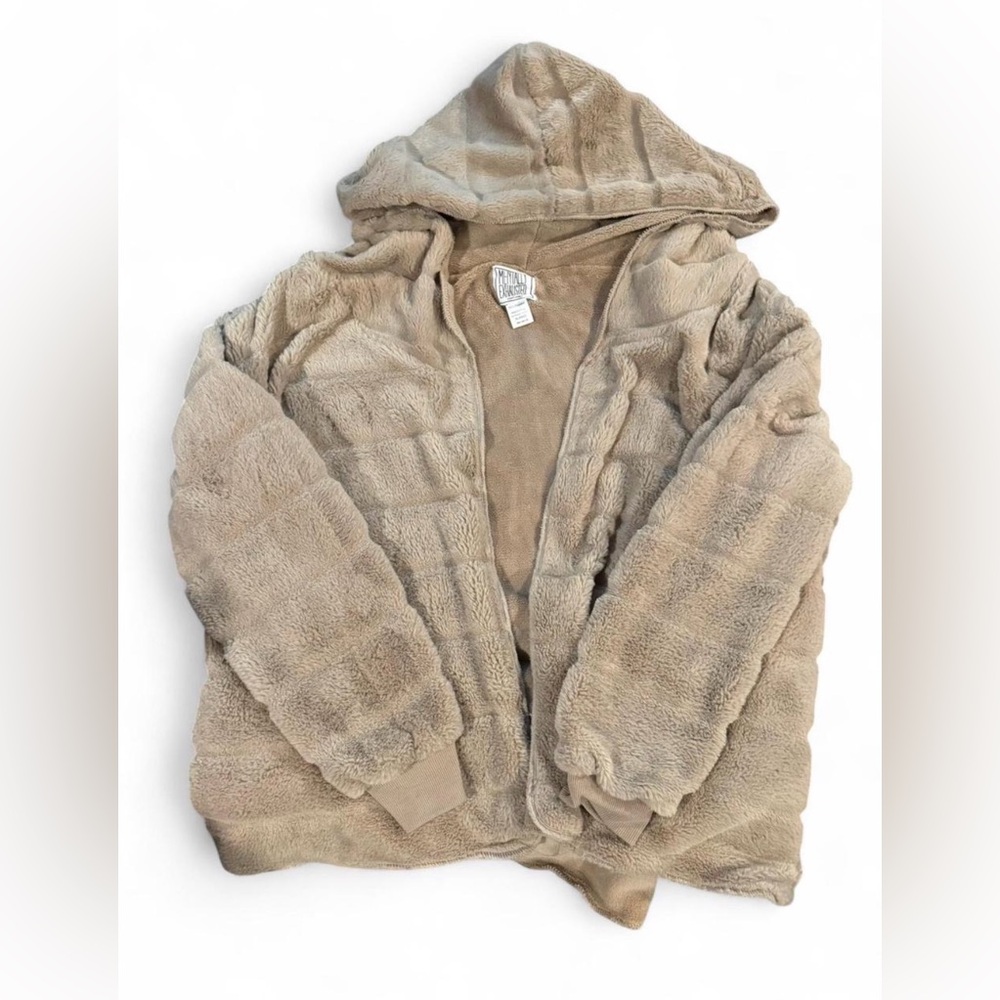 Cozy Beige Hooded Cardigan